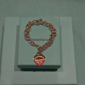 Tiffany & Co Pink Splash Return to Tiffany Heart Tag Bracelet